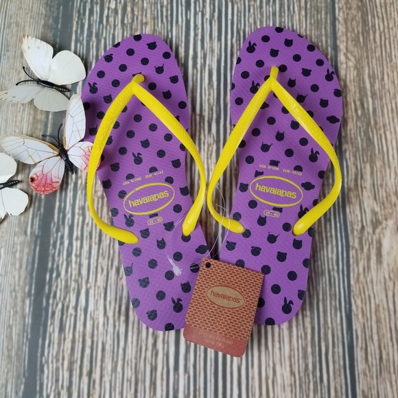 purple havaianas flip flops